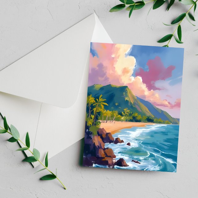 Fiji Bergskust Resemålning Kort (Skapare uppladdad)