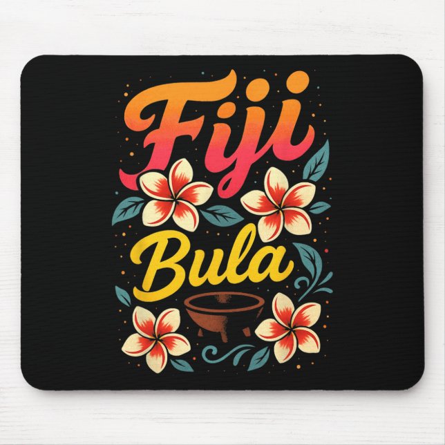 Fiji Bula Tropisk Ö Souvenir  Musmatta (Framsidan)