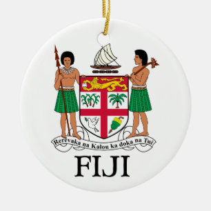 FIJI - emblem / flagga / jacka av arm / symbol Julgransprydnad Keramik