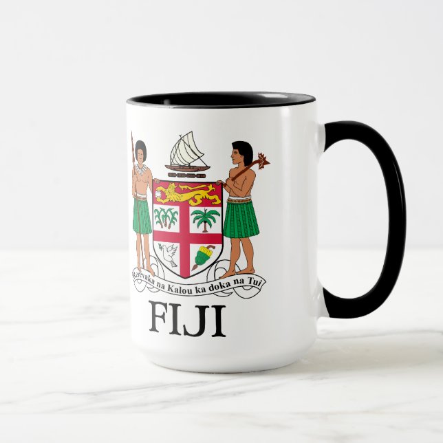 FIJI - emblem/flagga/vapensköld/symbol Mugg (Höger)