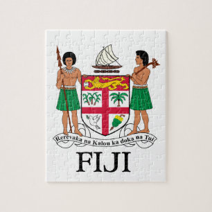 FIJI - emblem/flagga/vapensköld/symbol Pussel