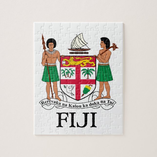 FIJI - emblem/flagga/vapensköld/symbol Pussel (Vertikal)