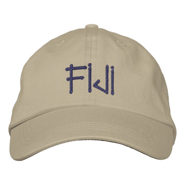 Fiji Embroized Cap Broderad Keps (Framsida)