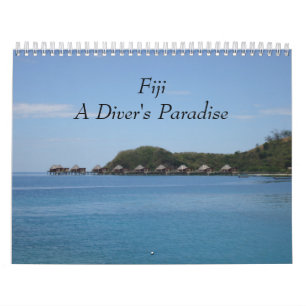 Fiji - en dykare kalender 2018 för paradisvägg