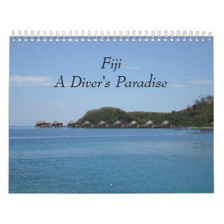 Fiji - en dykare kalender 2018 för paradisvägg
