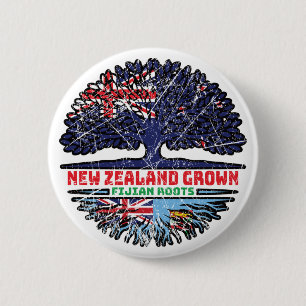 Fiji Fijian New Zealander New Zealand Träd Roots Knapp
