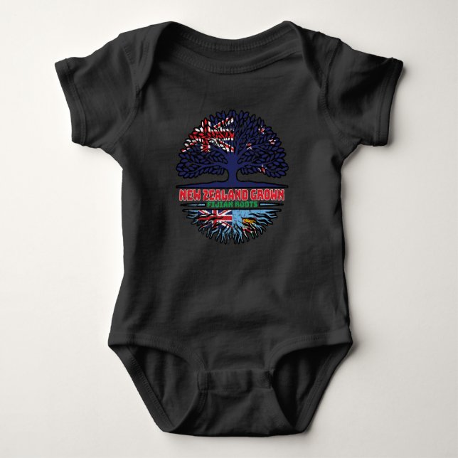Fiji Fijian New Zealander New Zealand Träd Roots T Shirt (Framsida)