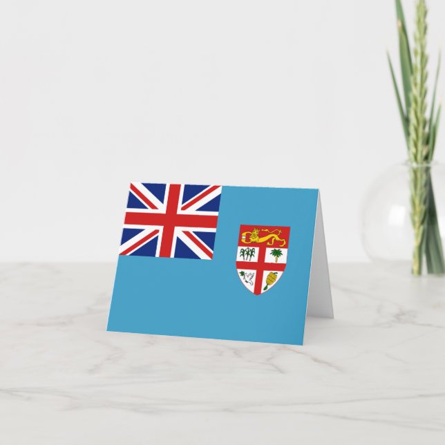 Fiji Flag Notecard Kort (Framsida)