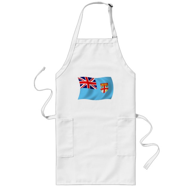 Fiji Flagga Apron Långt Förkläde (Framsidan)