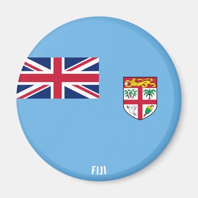 Fiji Flagga Charming Patriotic Magnet (Framsidan)