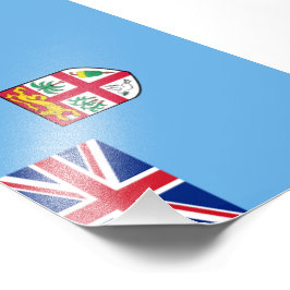 Fiji flagga fototryck