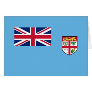 Fiji flagga hälsningskort