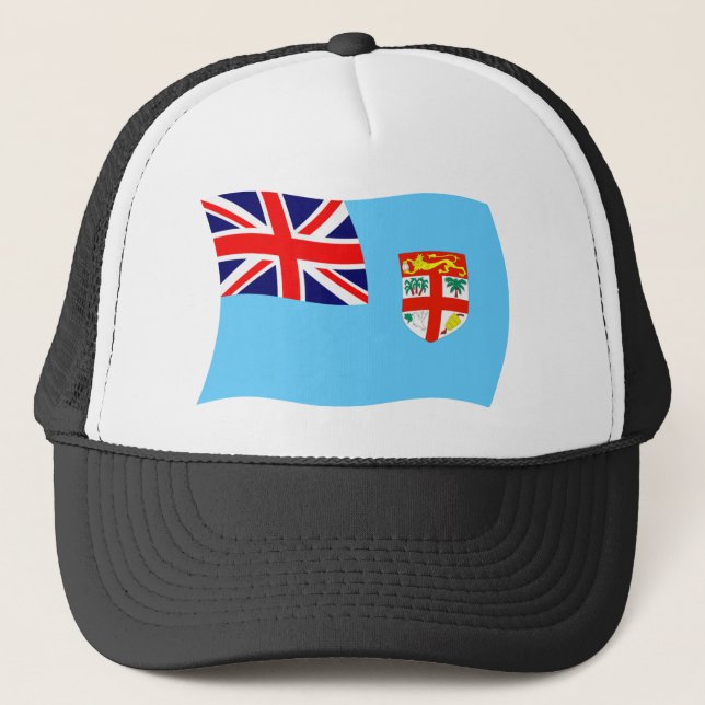 Fiji Flagga Hat Truckerkeps (Framsida)