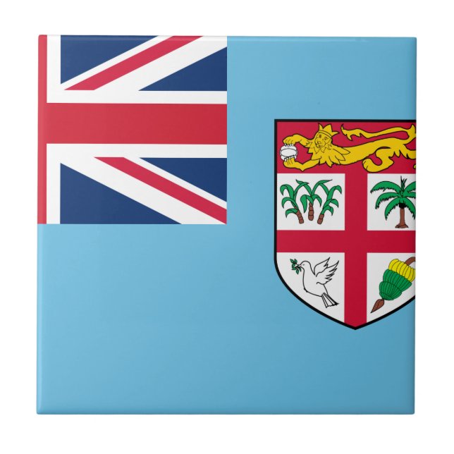 Fiji Flagga Kakelplatta (Framsidan)
