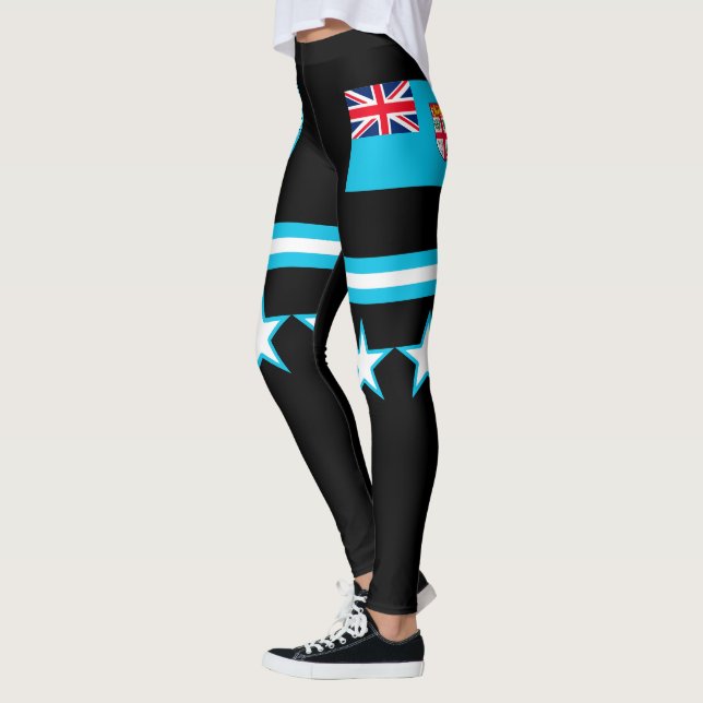 Fiji Flagga Leggings (Vänster)