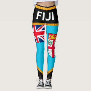 Fiji Flagga Leggings