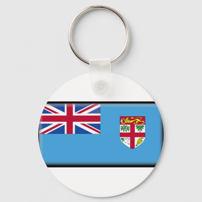 Fiji Flagga Nyckelring (Framsida)
