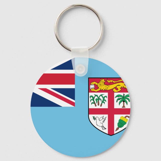 Fiji Flagga Nyckelring (Framsida)
