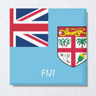 Fiji flagga & Oceanien helgdag/sportfantaster Magnet