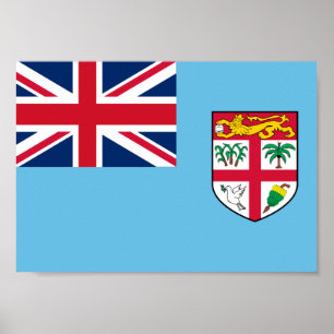 Fiji Flagga Poster