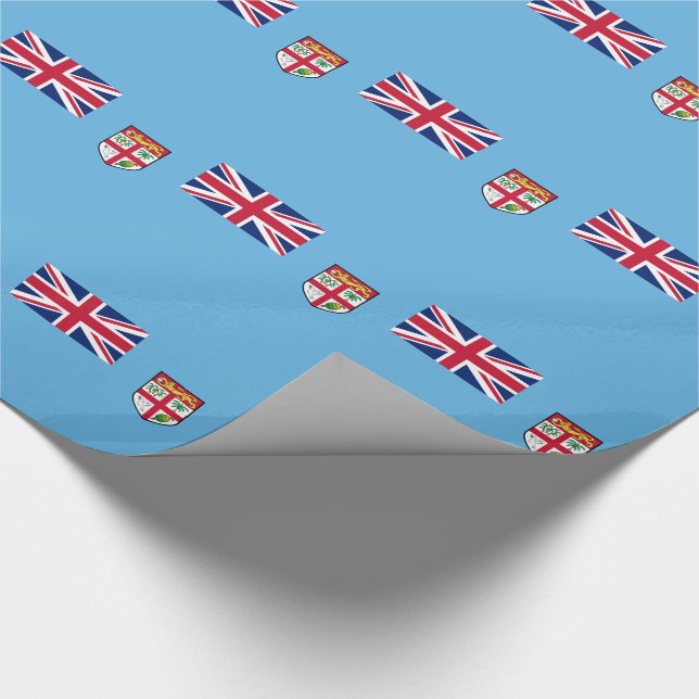 Fiji Flagga Presentpapper (Hörn)