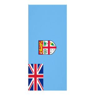 Fiji flagga reklamkort