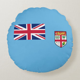 Fiji flagga rund kudde