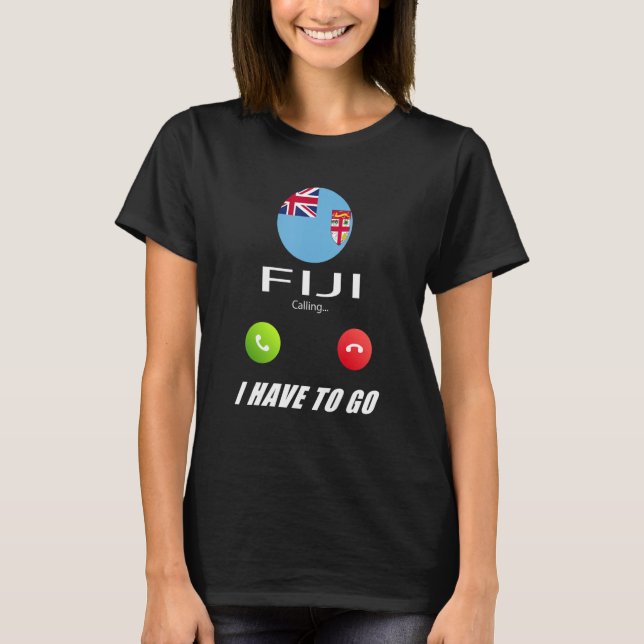 Fiji Flagga Souvenir Fiji Ringer Ringer T Shirt (Framsida)
