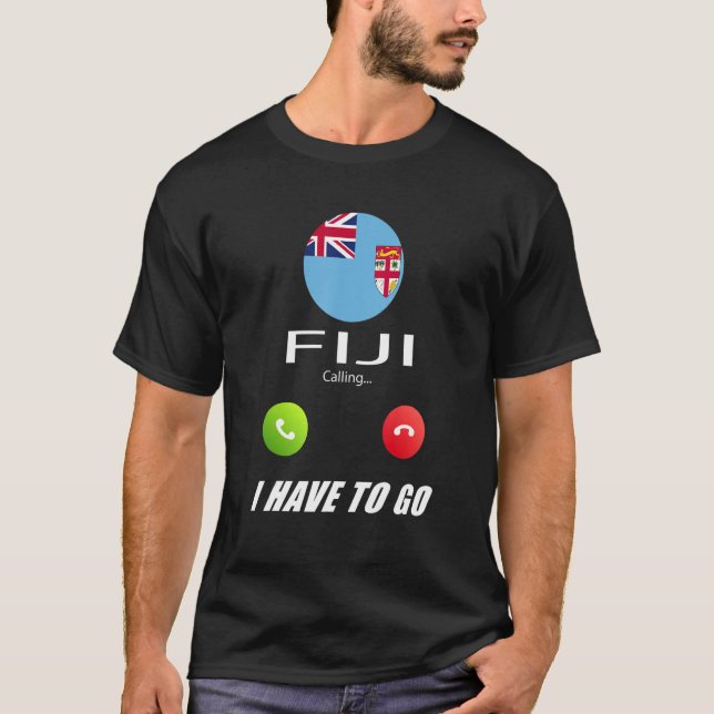 Fiji Flagga Souvenir Fiji Ringer Ringer T Shirt (Framsida)