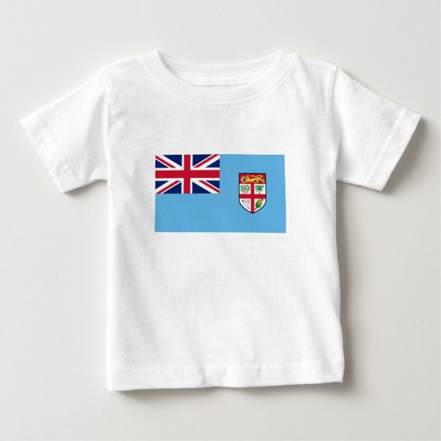 Fiji Flagga T Shirt (Framsida)
