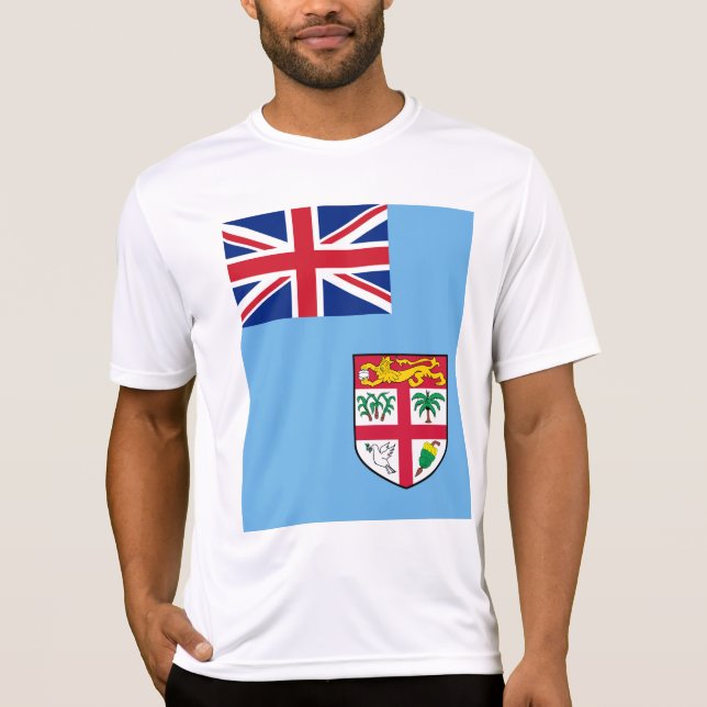 Fiji flagga t shirt (Framsida)