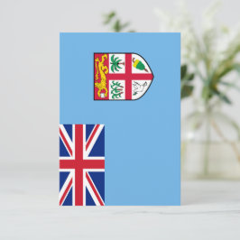 Fiji flagga tack kort