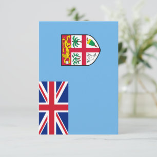 Fiji flagga tack kort