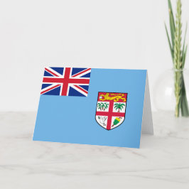 Fiji flagga tack kort