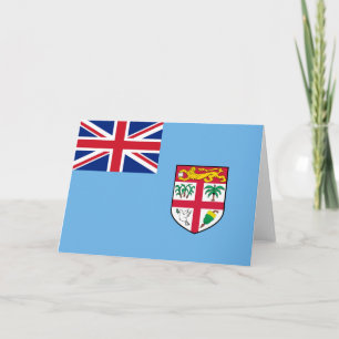 Fiji flagga tack kort