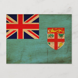 Fiji Flagga Vykort