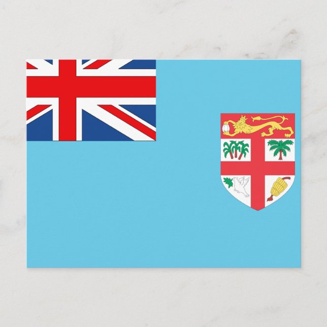 Fiji Flagga Vykort (Framsida)