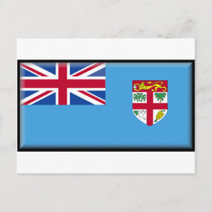 Fiji Flagga Vykort