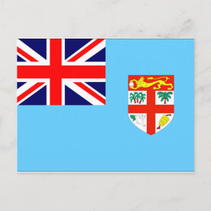 Fiji Flagga Vykort