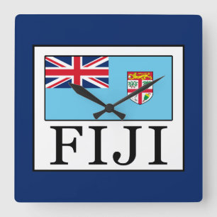 Fiji Fyrkantig Klocka