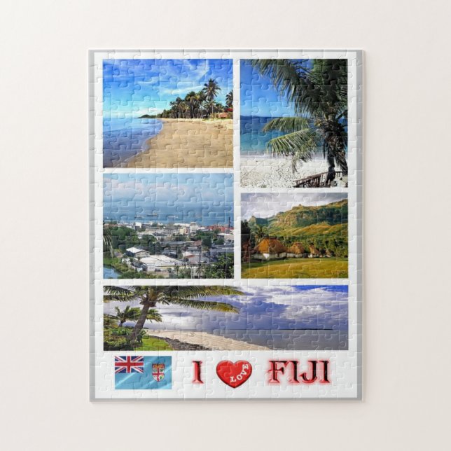 Fiji - I Kärlek - Pussel (Vertikal)