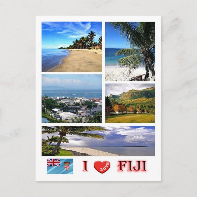 Fiji - I Kärlek - Vykort (Framsida)