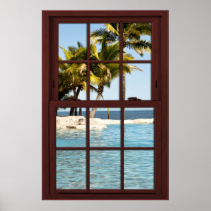 Fiji Island View #2 of 3 Bild Window Illusion Poster