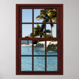 Fiji Island View #3 of 3 Bild Window Illusion Poster