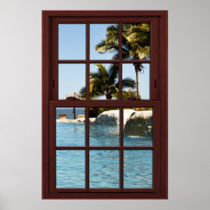 Fiji Island View #3 of 3 Bild Window Illusion Poster