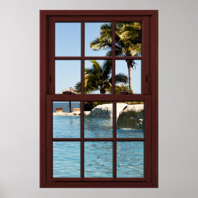 Fiji Island View #3 of 3 Bild Window Illusion Poster (Framsidan)