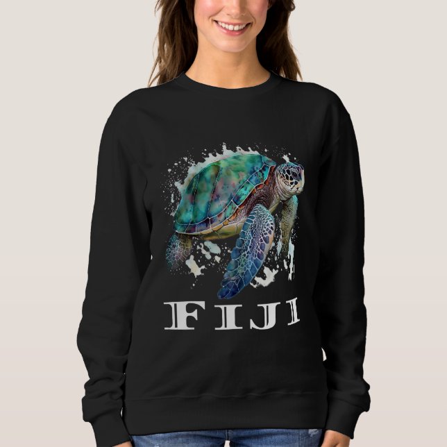 Fiji Islands Sea Turtle Fiji T Shirt (Framsida)