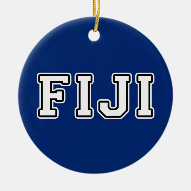 Fiji Julgransprydnad Keramik (Framsidan)