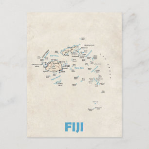Fiji karta vykort