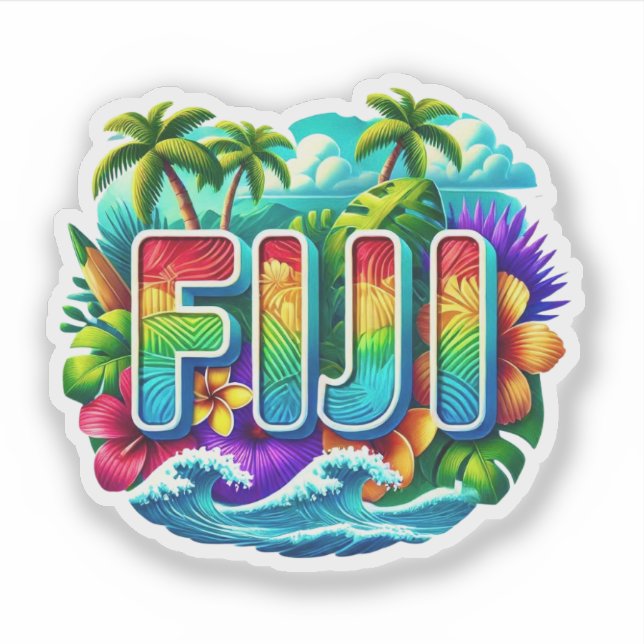 Fiji Klistermärken (Framsida)